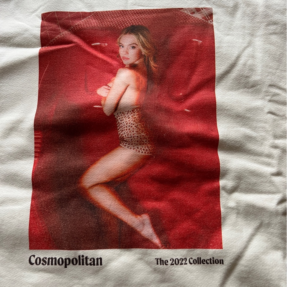 Mother Denim x Cosmopolitan Sydney Sweeney Unisex Sweatshirt Crewneck NWT - Picture 5 of 12
